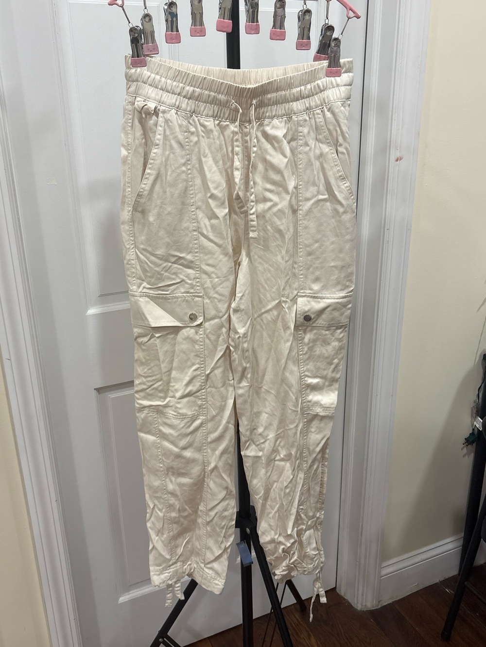 Athleta Off-White Wide Leg Pants
